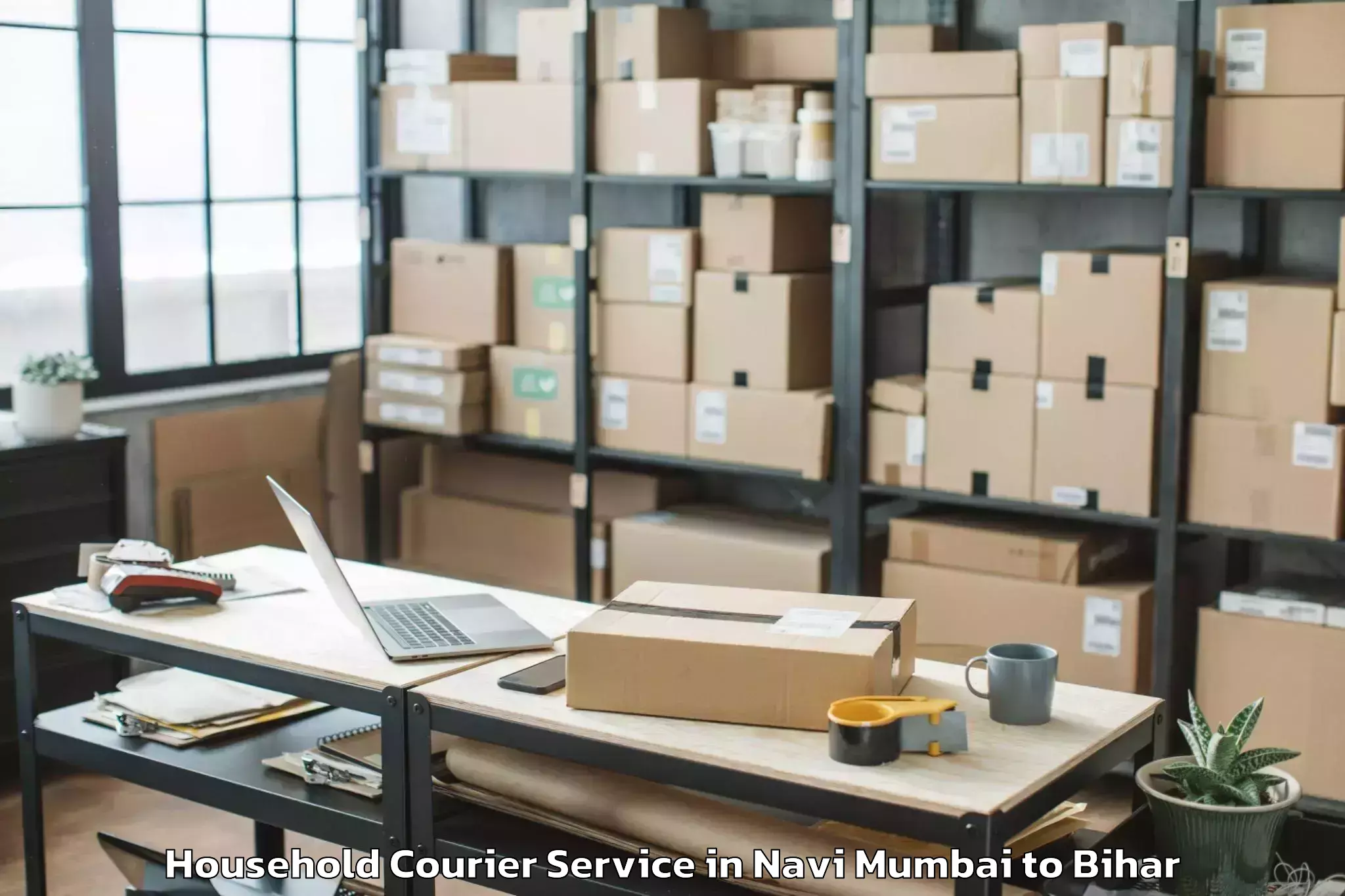 Trusted Navi Mumbai to Khizarsarai Household Courier